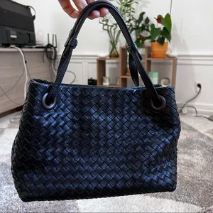 Bottega Veneta Handbag Intrecciato Small Garda Tote Ladies Mini Black Leather